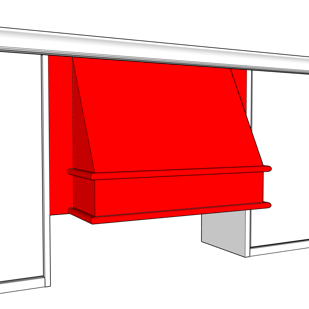 Burwood Modern Canopy Fascia - 1000mm x 525mm