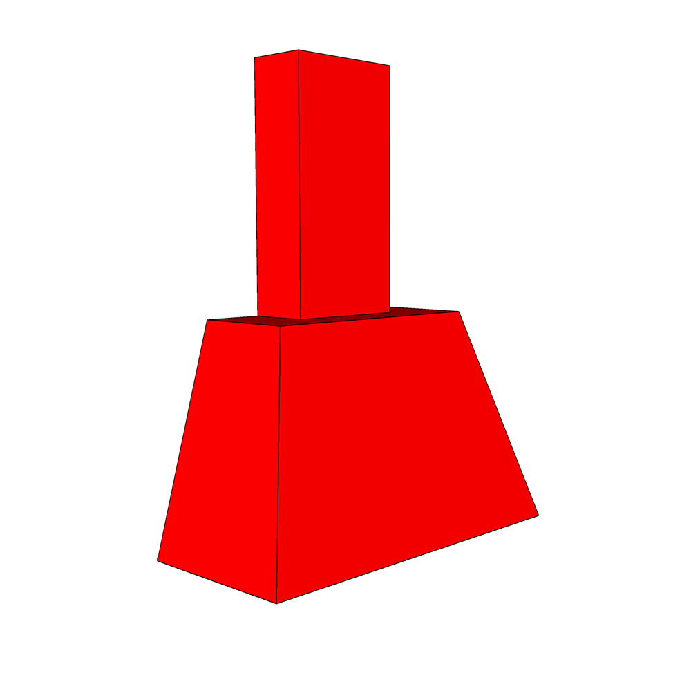 Cassina (Premium Colours) Chimney Canopy - 900mm x 400mm