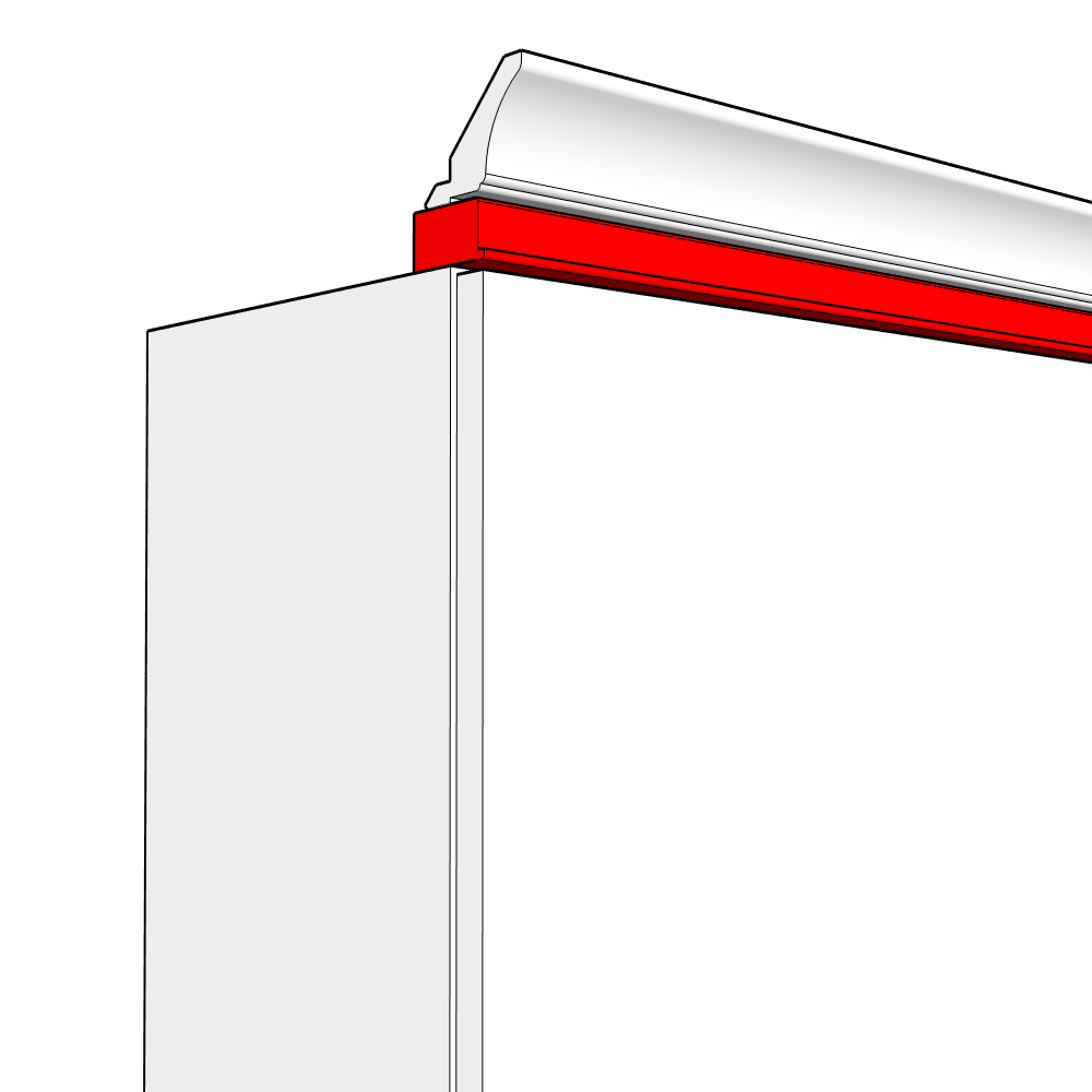 Cassina (Premium Colours) Straight Under Cornice - 3m