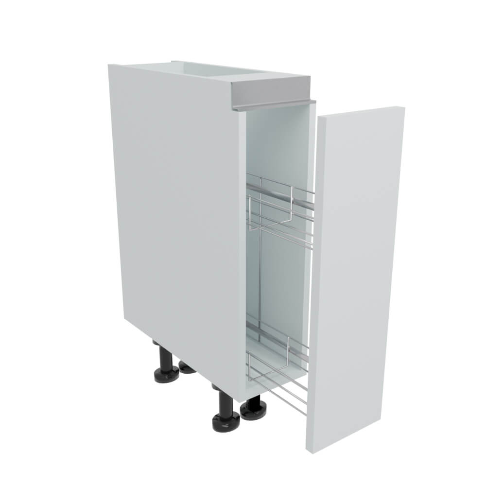 200mm True Handleless Base Pull Out - Chrome Mechanism