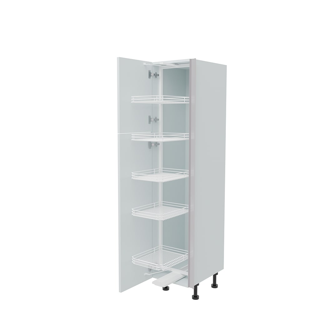 400mm True Handleless Tall Swing Out Larder Unit - Left Hand - (Low) 