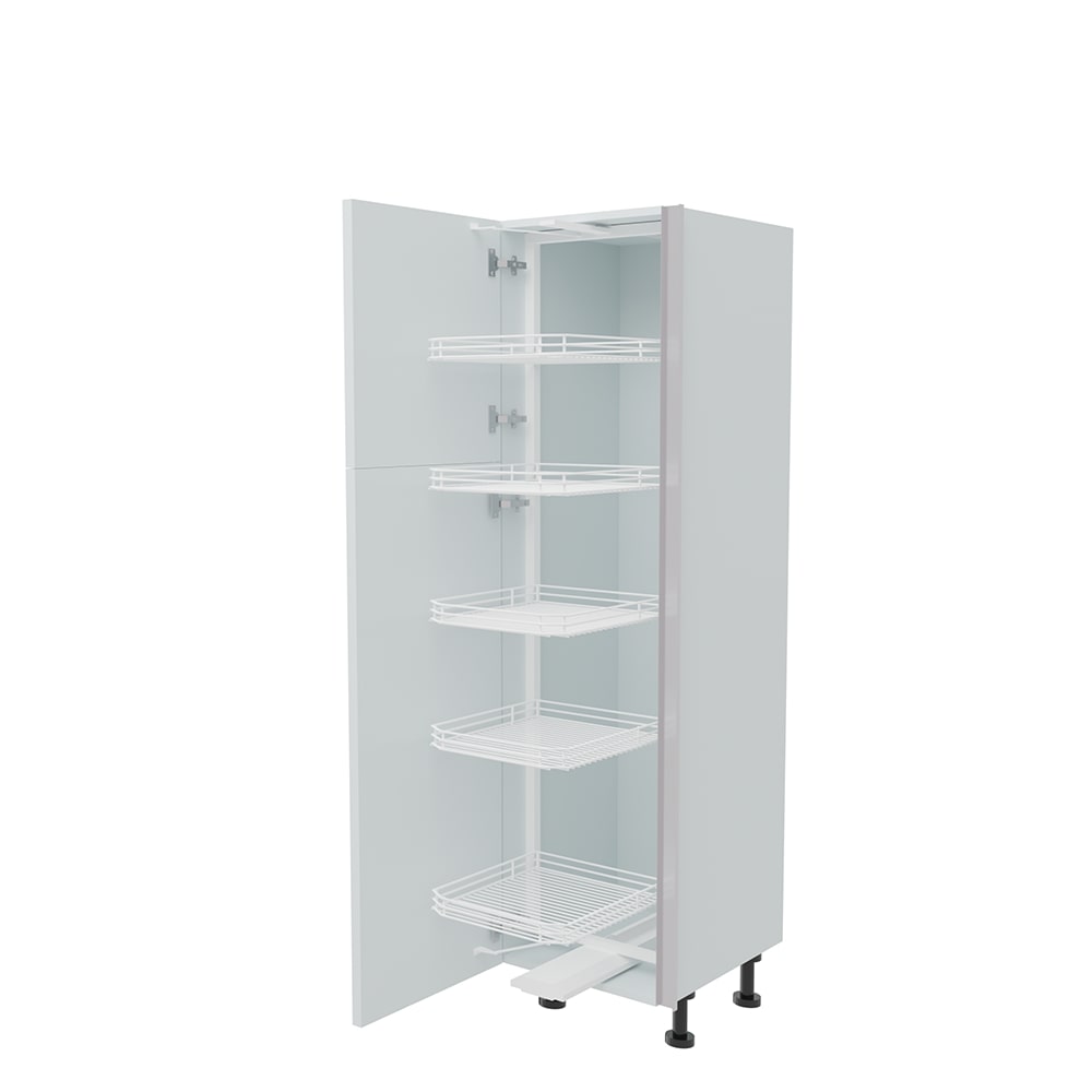 500mm True Handleless Tall Swing Out Larder Unit - (570mm Top Door) - Left Hand - (Low)