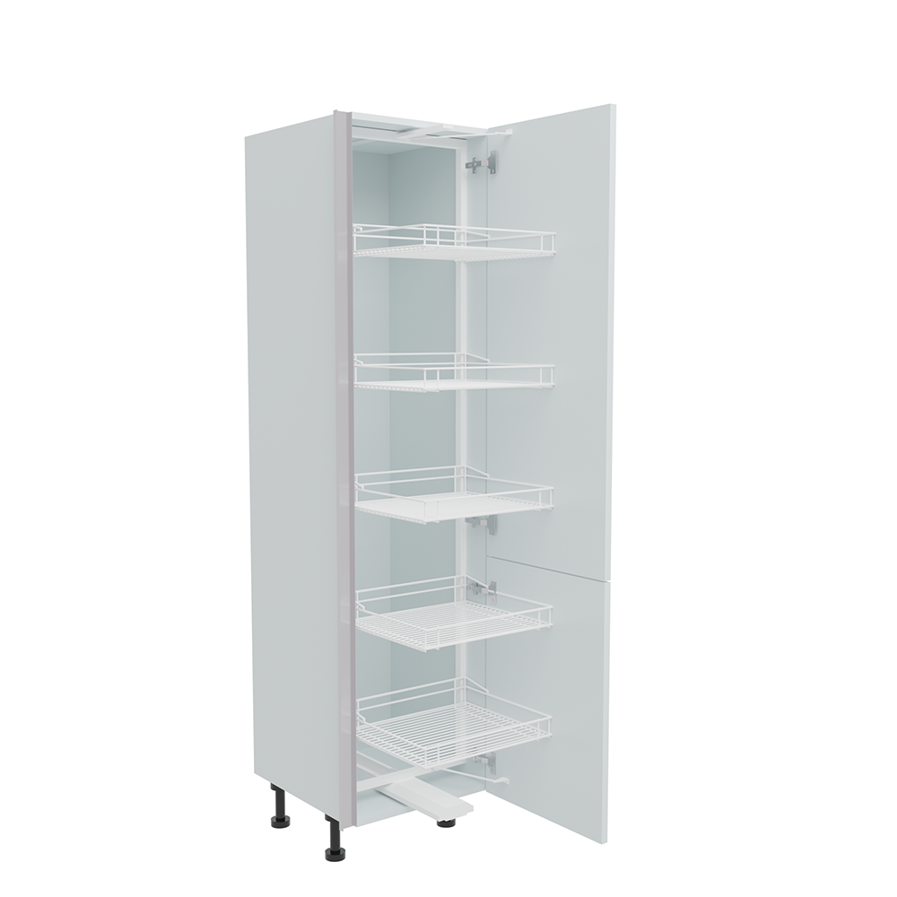 500mm True Handleless Tall Swing Out Larder Unit - Right Hand - 715mm Lower Door (Medium)
