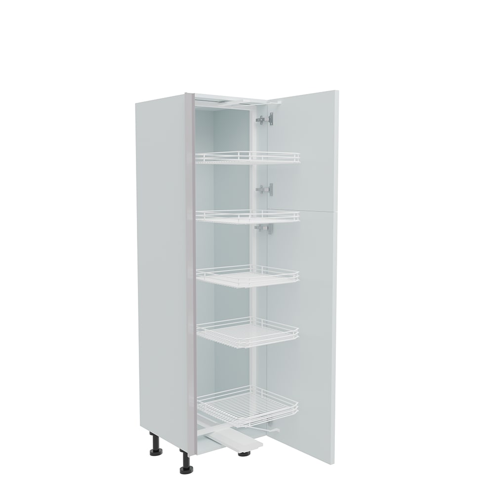 500mm True Handleless Tall Swing Out Larder Unit - (570mm Top Door) - Right Hand - (Low)