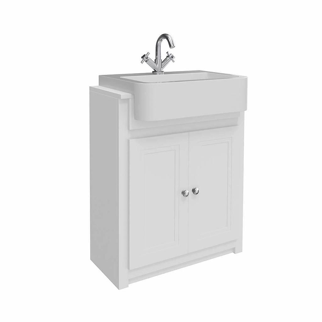 660mm Classica Vanity Unit - Chalk White (Component)