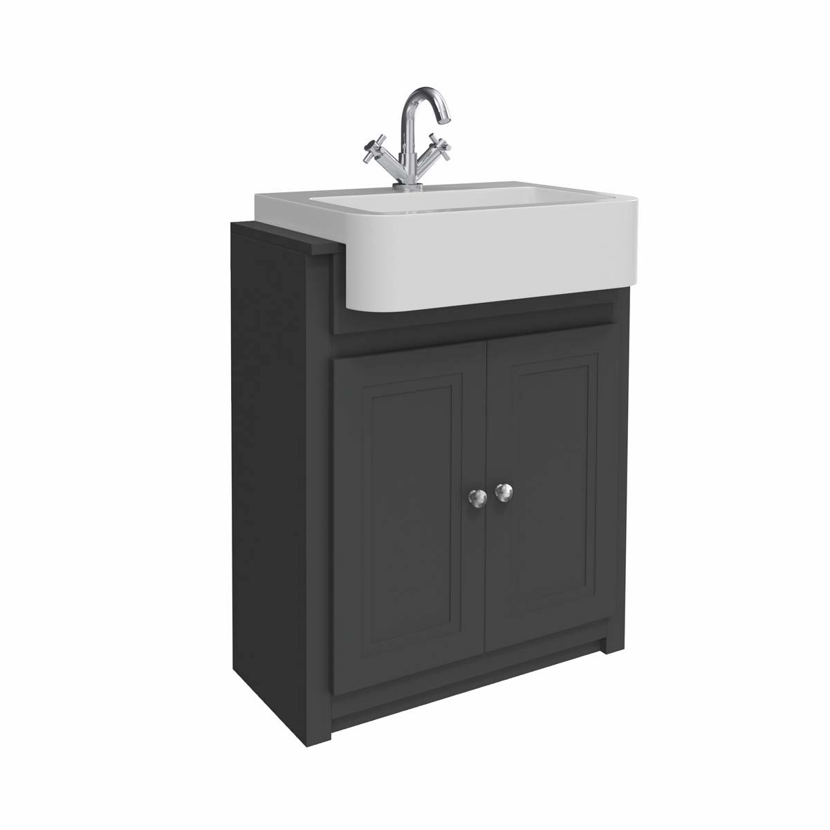 660mm Classica Vanity Unit - Charcoal Grey (Component)