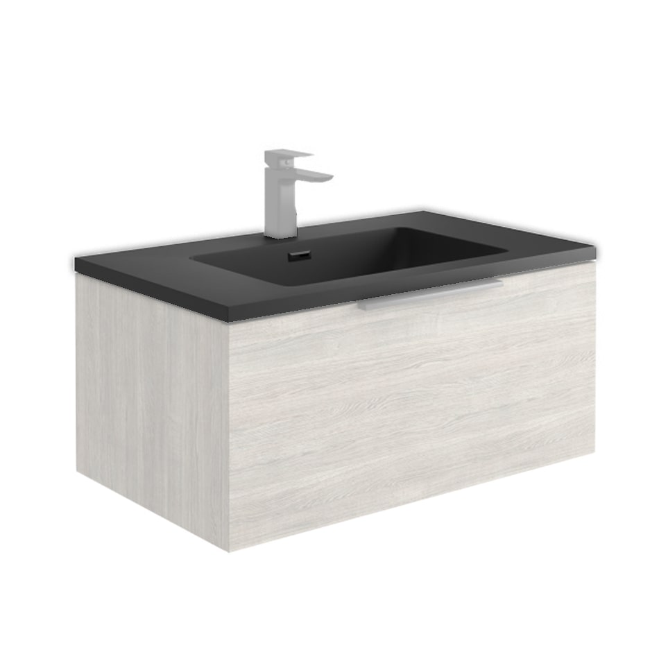 Ambience Basin - Grey - 80 x 48cm - Matt Grey (Mix & Match)