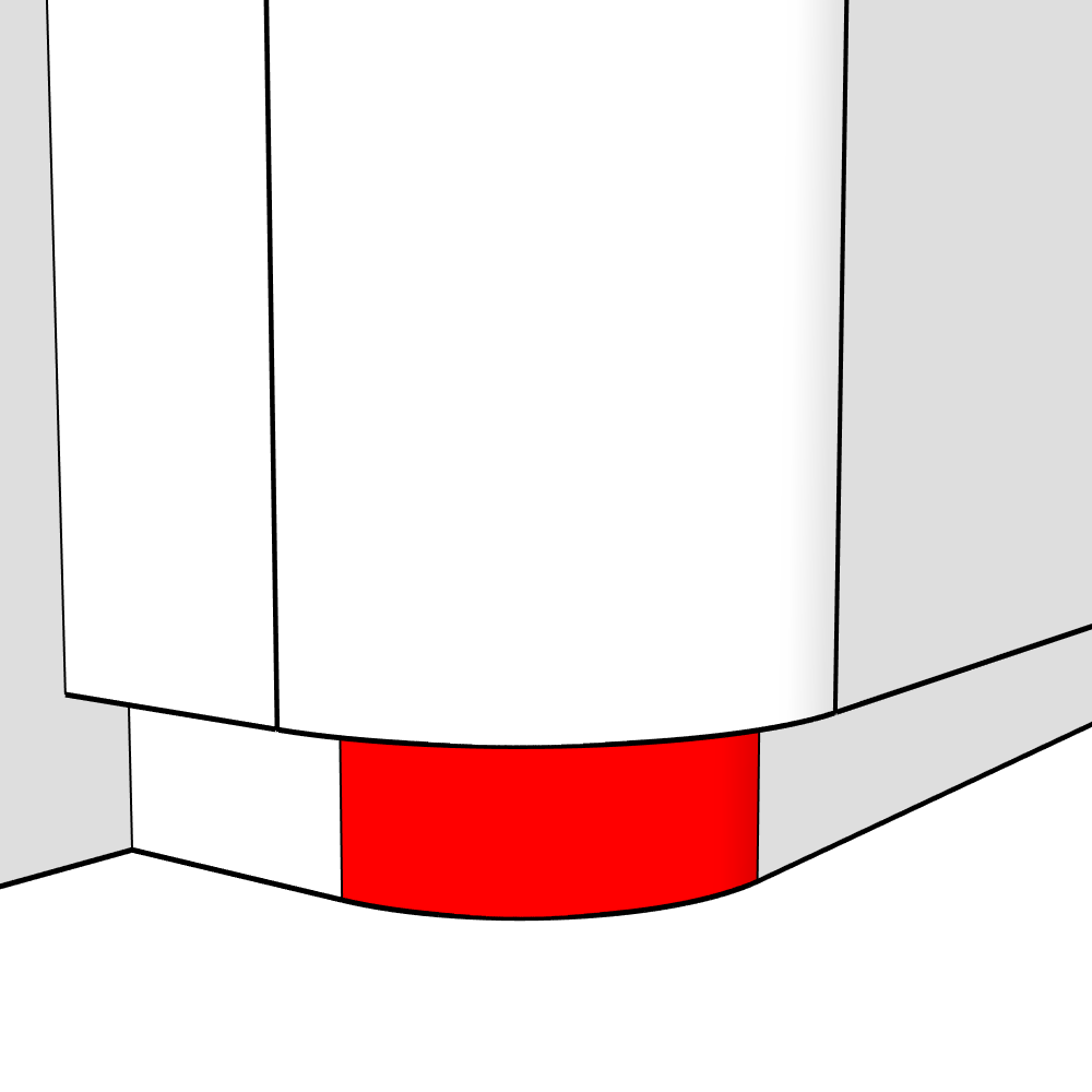 Artino External Curved Plinth