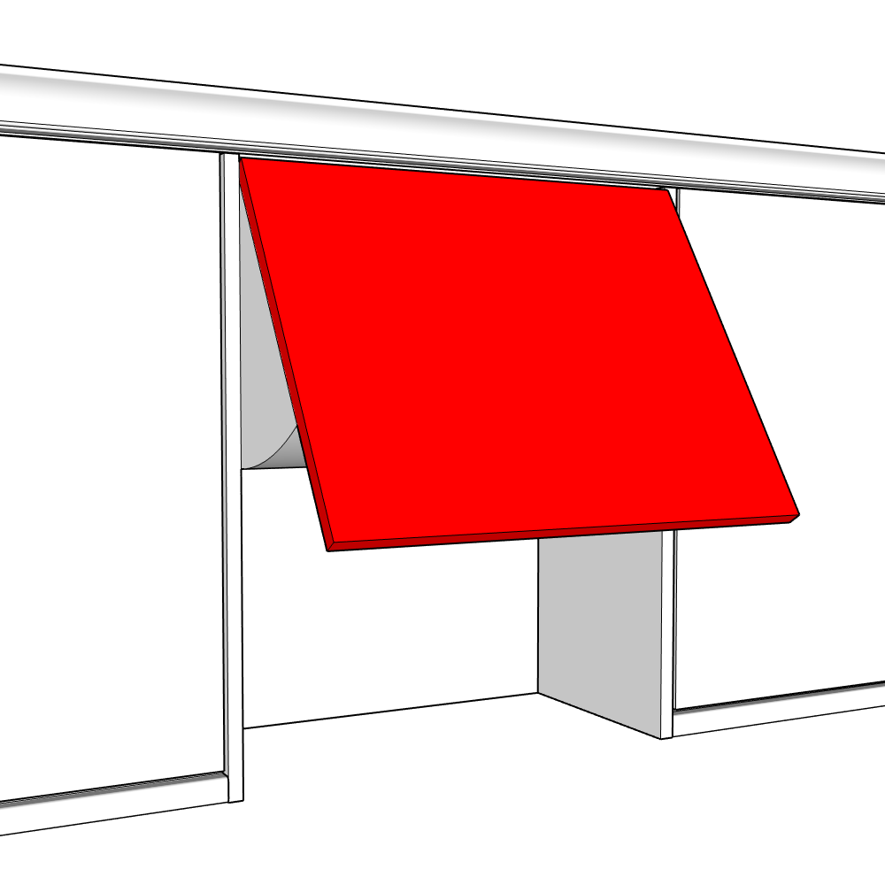 Artino Smooth Matt Integrated Extractor Door (490 x 596mm)