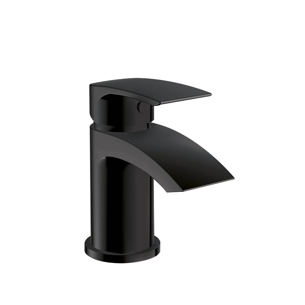 Belini Matt Black Mini Mono Basin Mixer