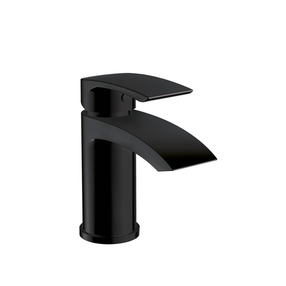 Belini Matt Black Mono Basin Mixer