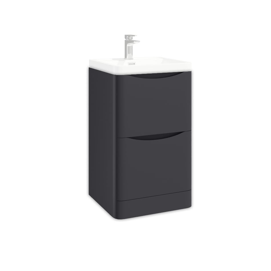 Bella 500mm Floor Cabinet - Matte Grey (Component)