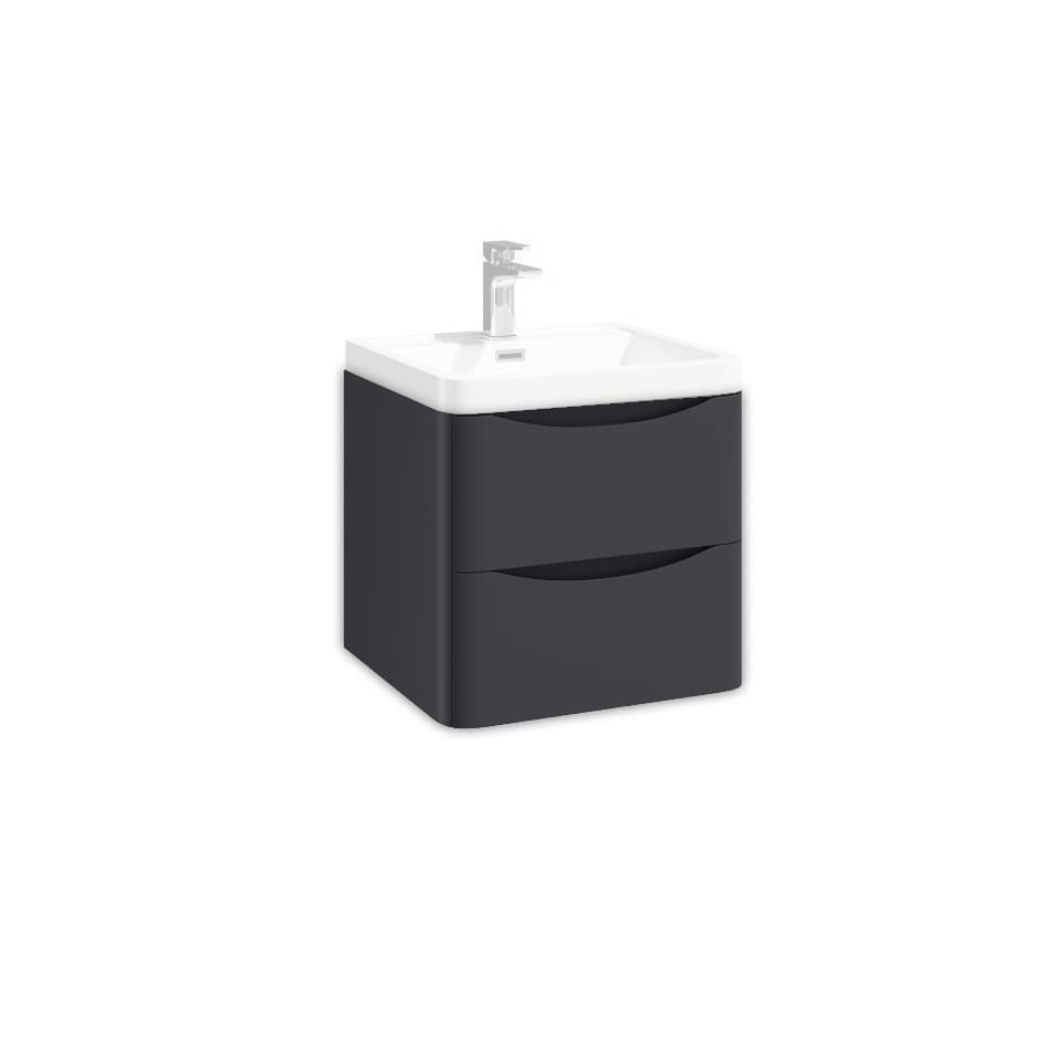 Bella 500mm Wall Cabinet - Matte Grey (Component)