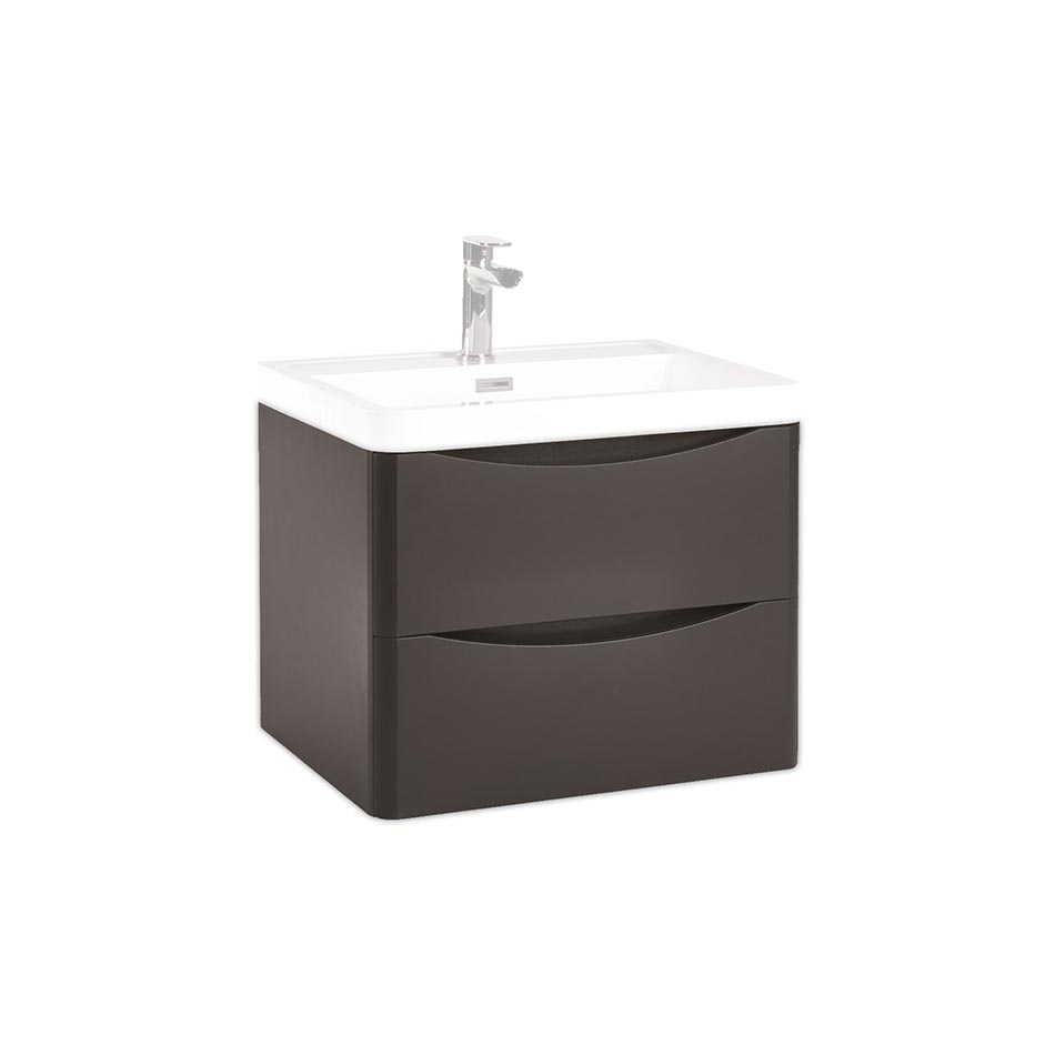 Bella 600mm Wall Cabinet - Matte Grey (Component)