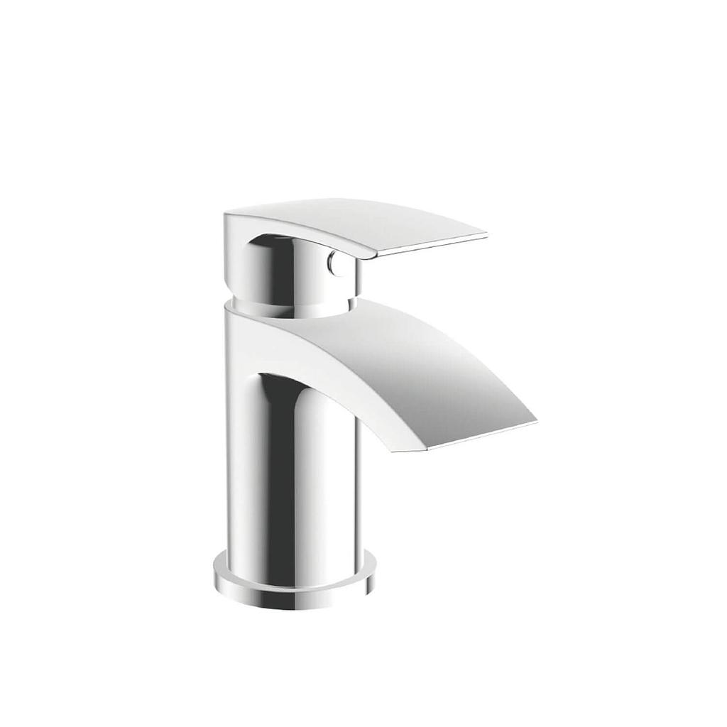 Bellini Mini Mono Basin Mixer with Push Waste - Chrome
