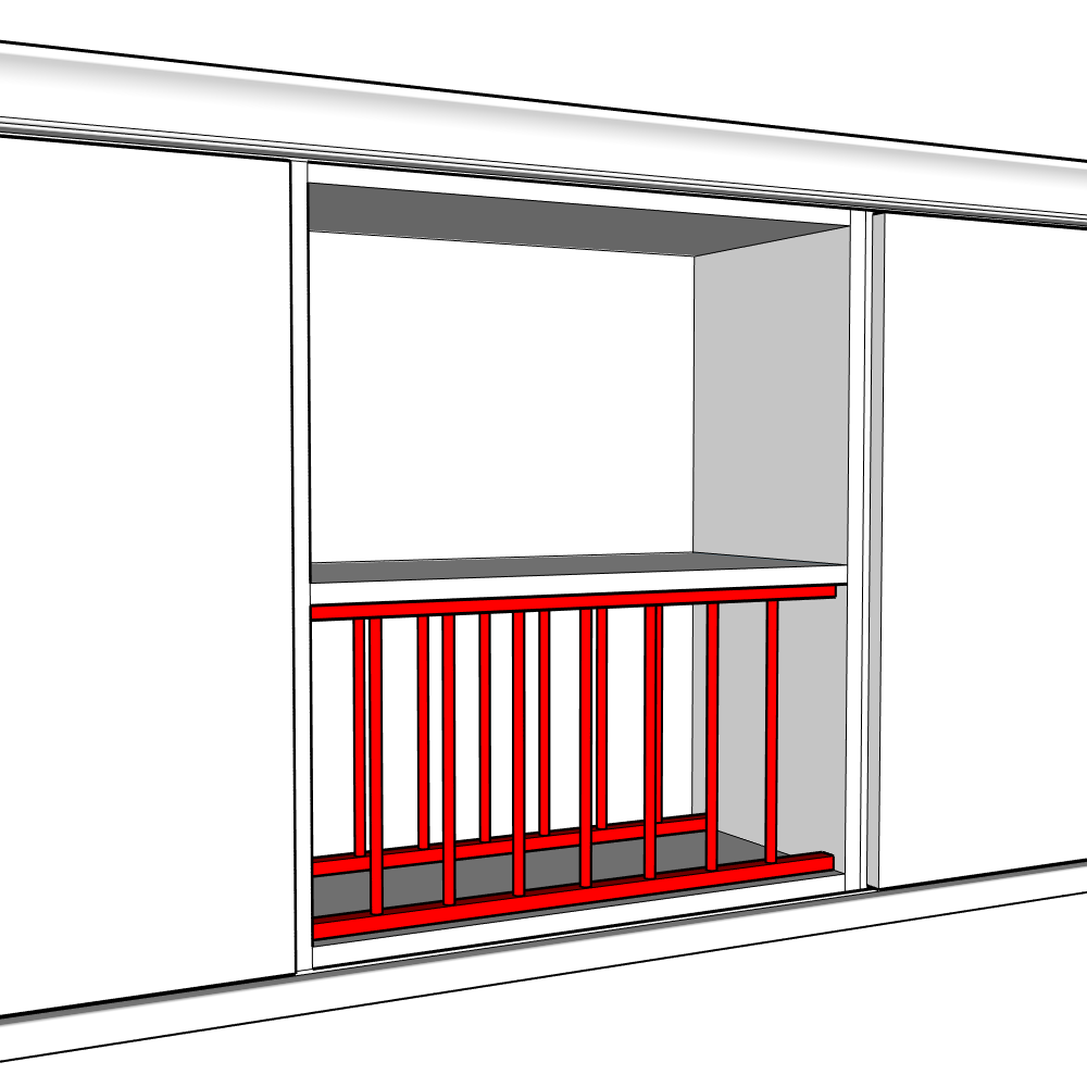 Bewdley Plate Rack - 970 x 308 (x2)