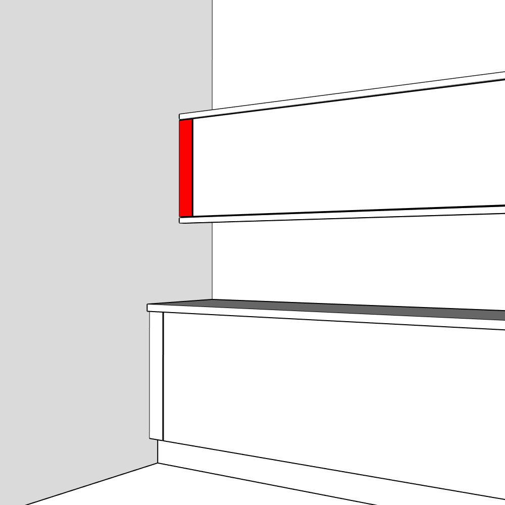 Bewdley (Premium Colours) Filler Panel - 575 x 100 x 18mm