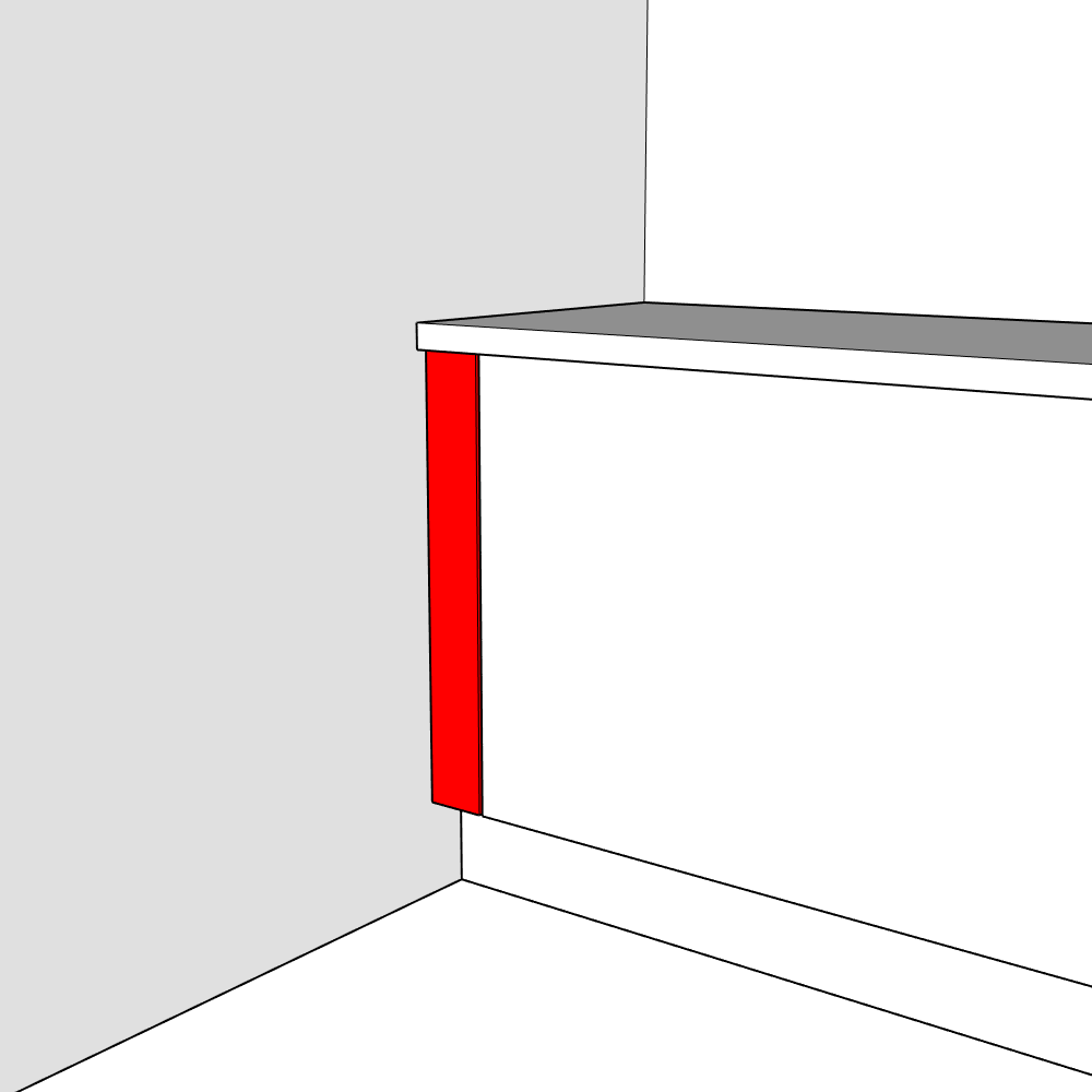 Bewdley (Premium Colours) Filler Panel - 720 x 100 x 18mm