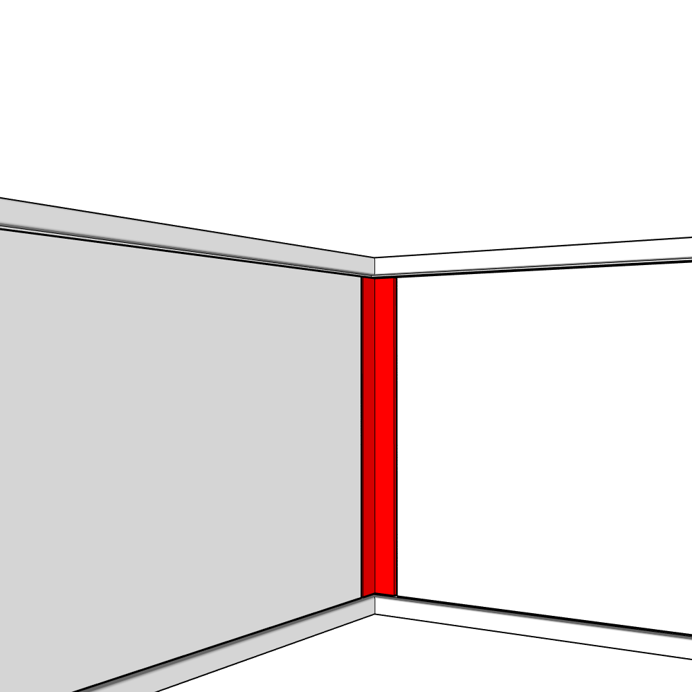 Bewdley (Premium Colours) Fixed Size Corner Post Set - 570 x 60 x 60mm