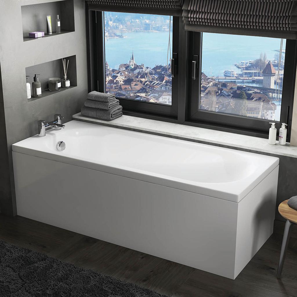 Cascade Round  Single Ended Bath - 1600 x 700mm
