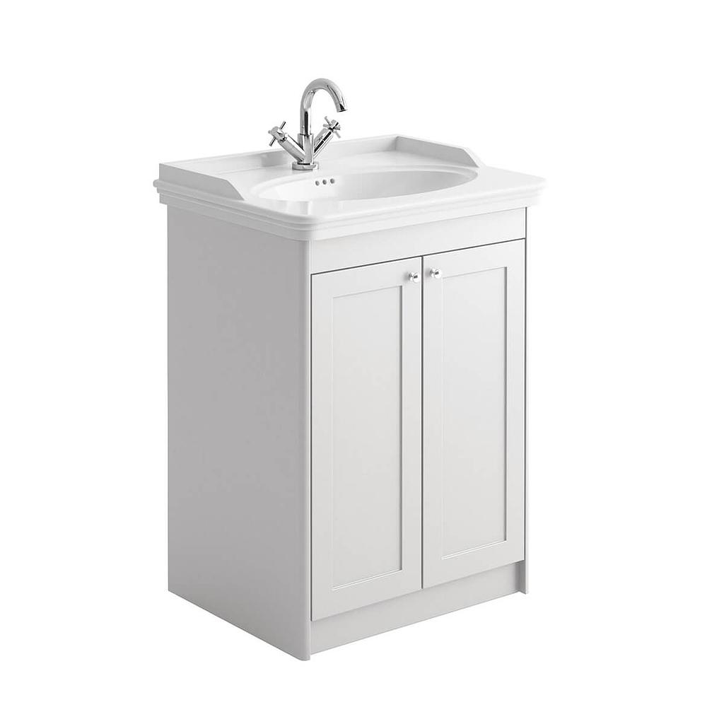 Classica 660mm Vanity - Chalk White (Component)