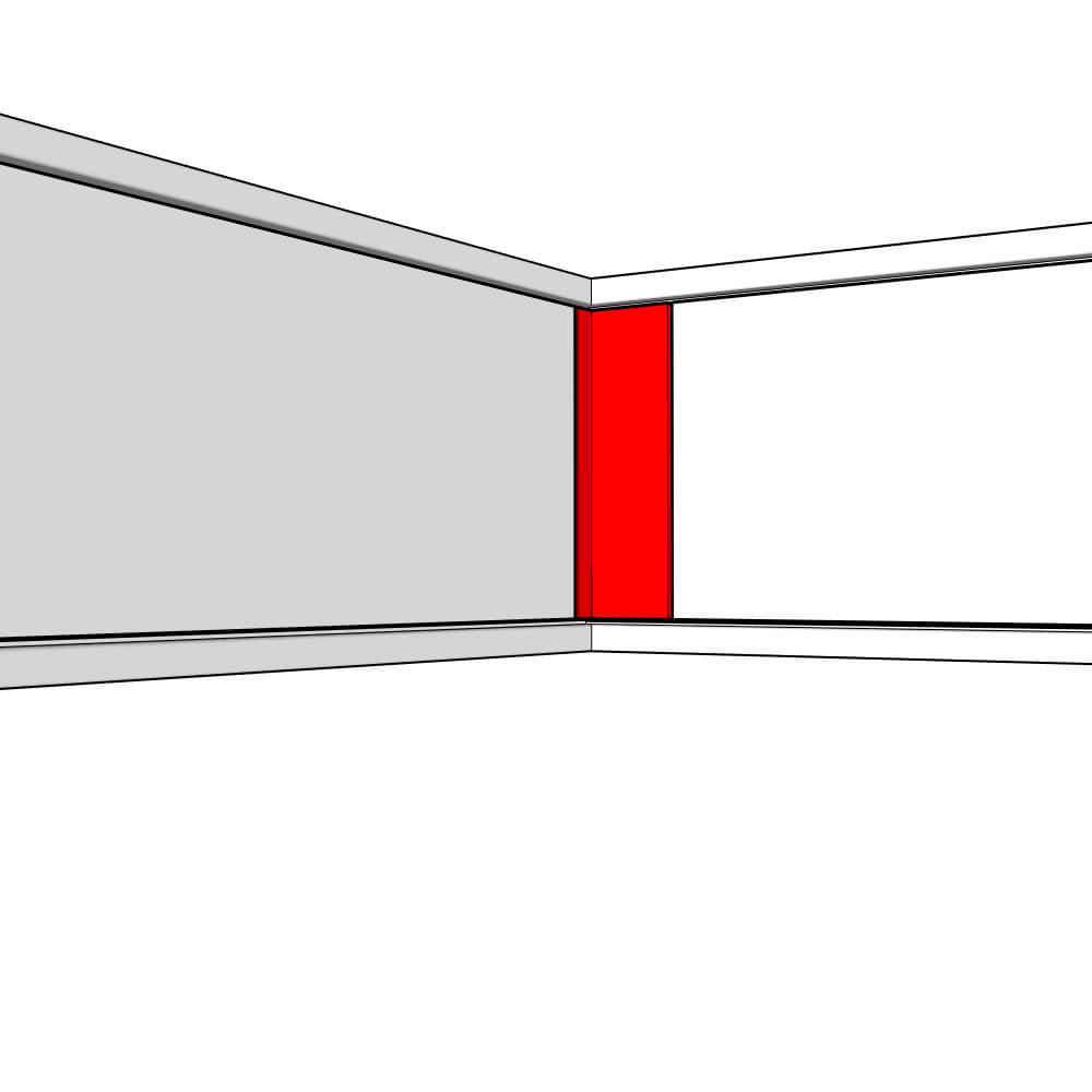 Helmsley Adjustable Corner Post Set - 355 x 100 x 18mm (x2)