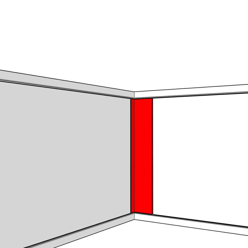 Helmsley Adjustable Corner Post Set - 570 x 100 x 18mm (x2)