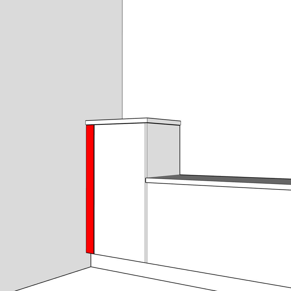 Henley Filler Panel - 1250 x 100 x 18mm