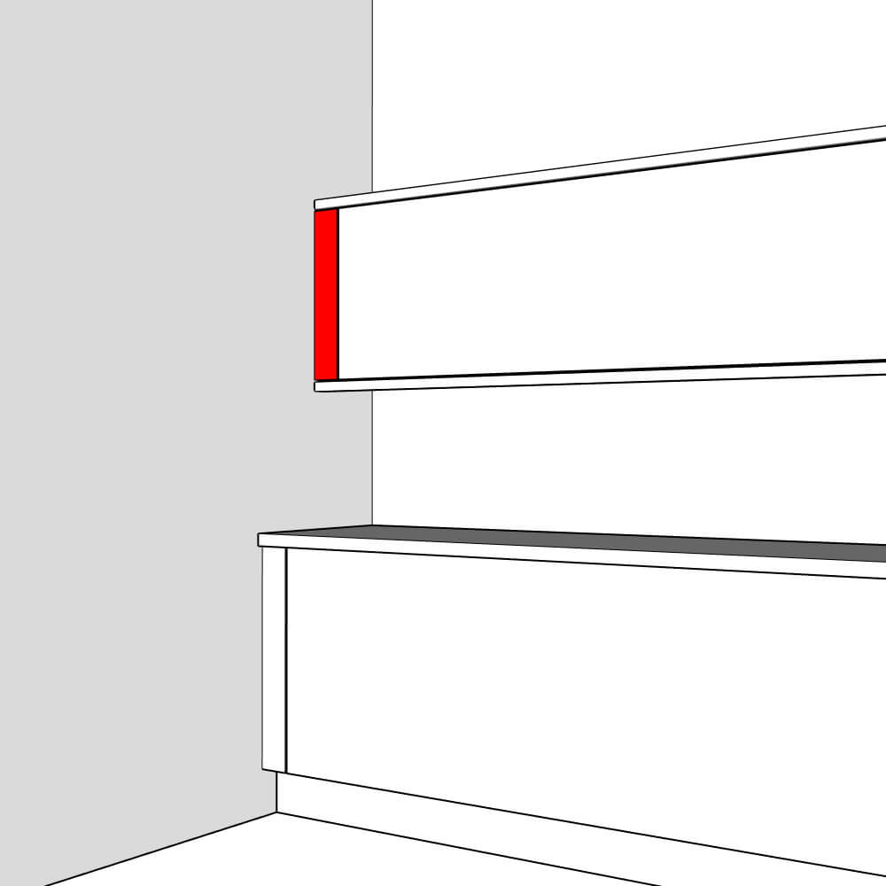 Henley Filler Panel - 575 x 100 x 18mm