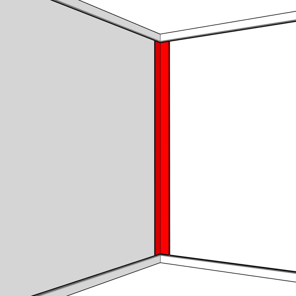 Henley Fixed Size Corner Post Set - 895 x 60 x 60mm