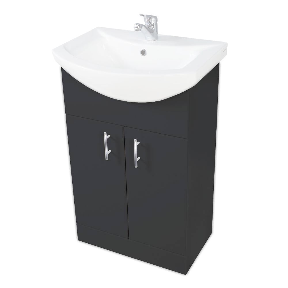 Lanza 550mm Basin Unit - Anthracite