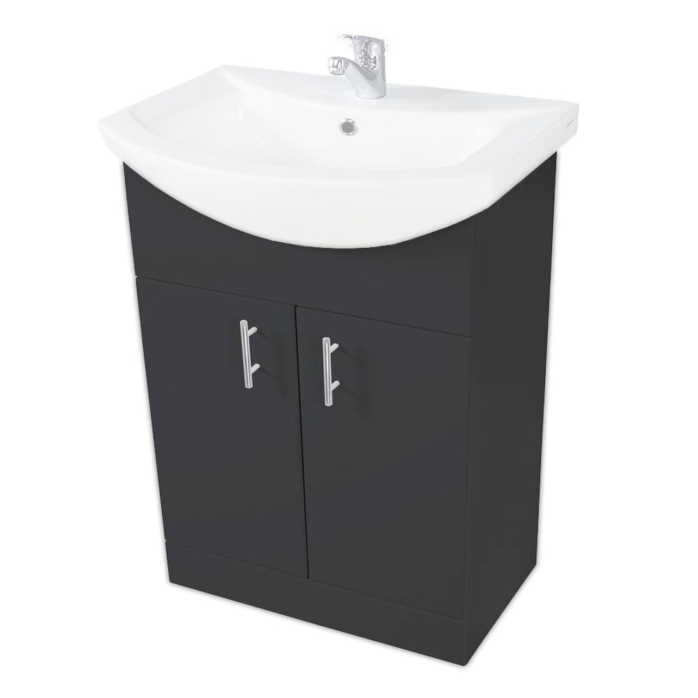 Lanza 650mm Basin Unit - Anthracite