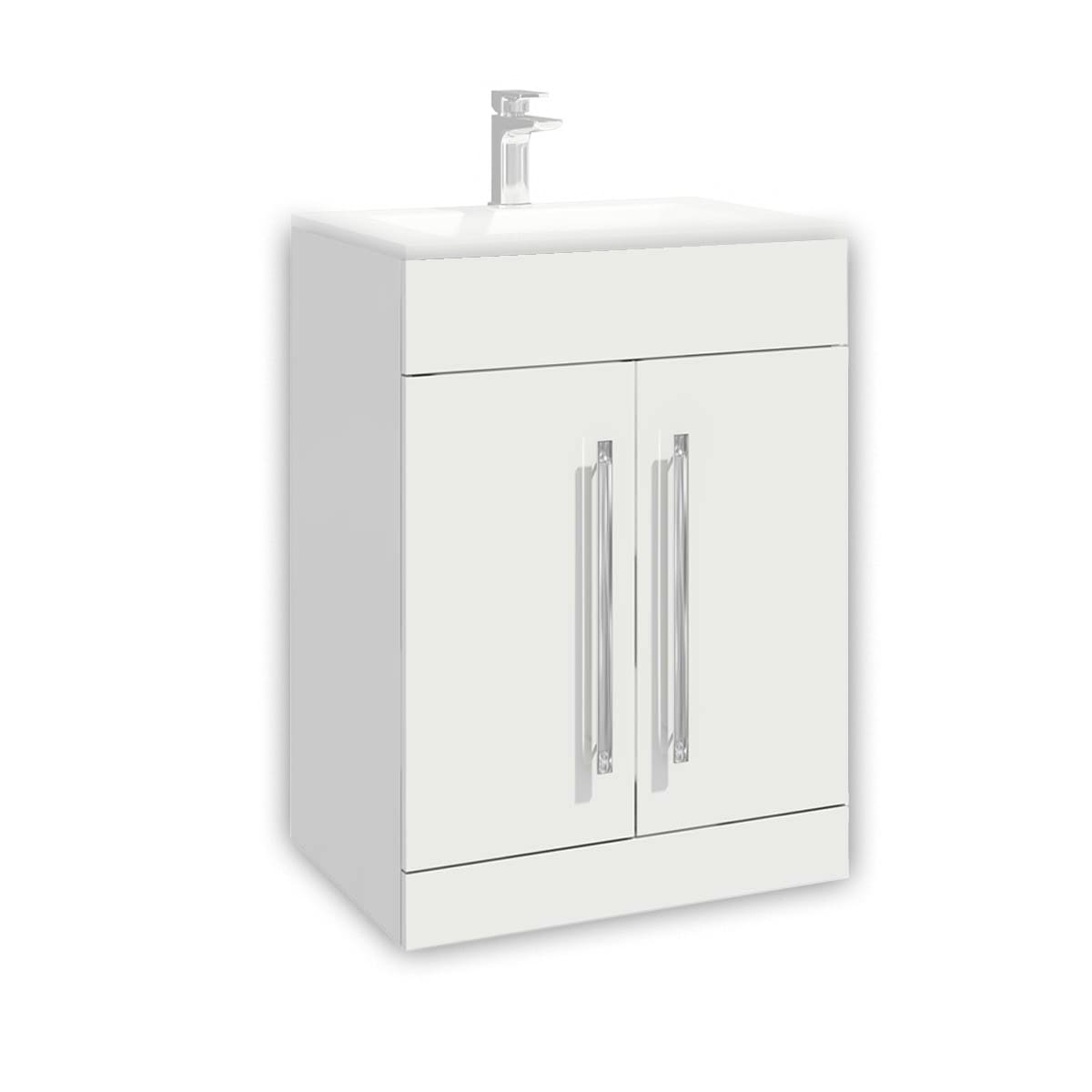 Lili 600mm Cabinet - Standalone - Gloss White (Component)