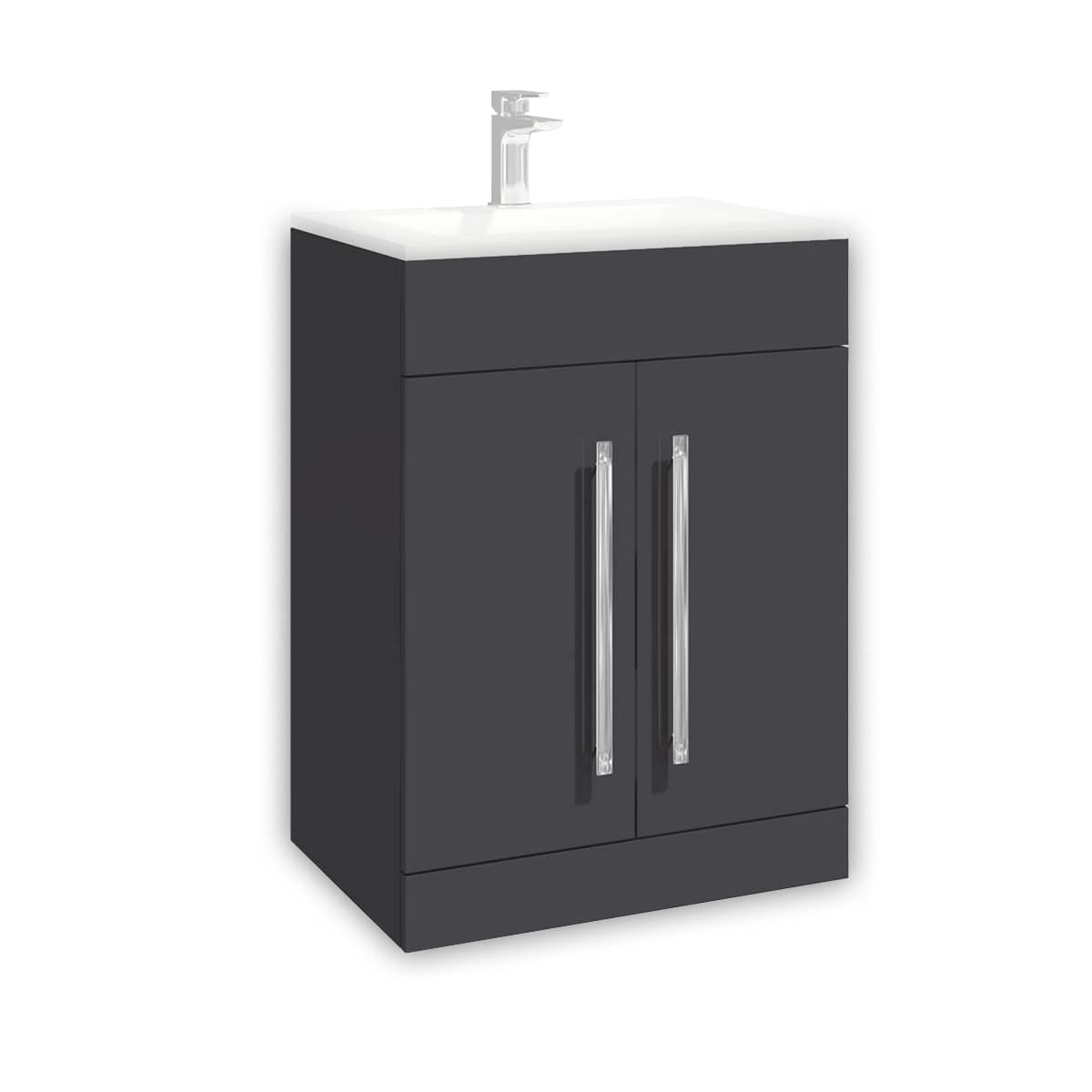 Lili 600mm Cabinet - Standalone - Matt Grey (Component)