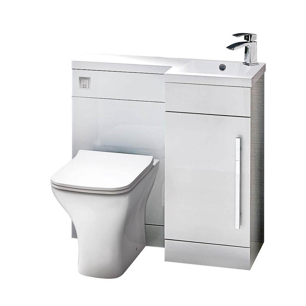 Lili 900mm Sculptured Stone - Right Hand Basin (Component)