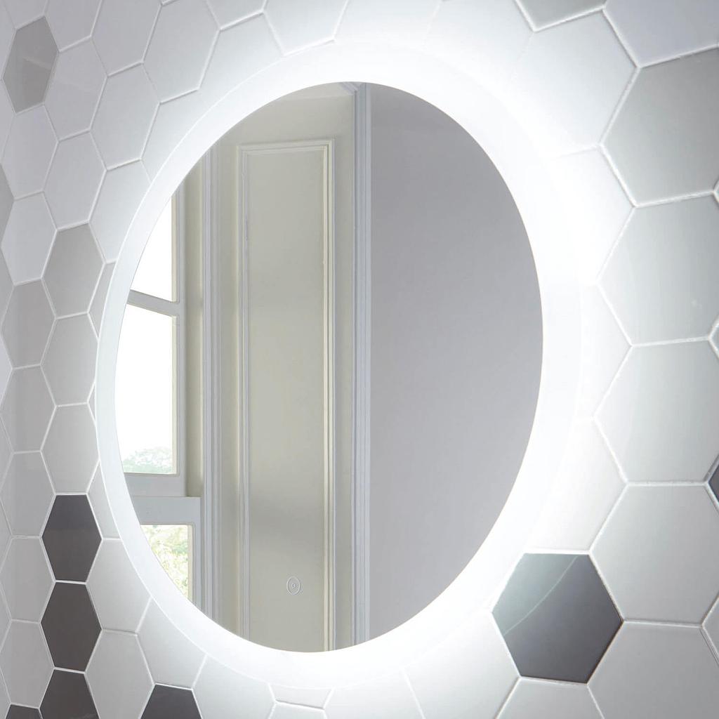 Lunar LED Mirror with Demister Pad - 800mm