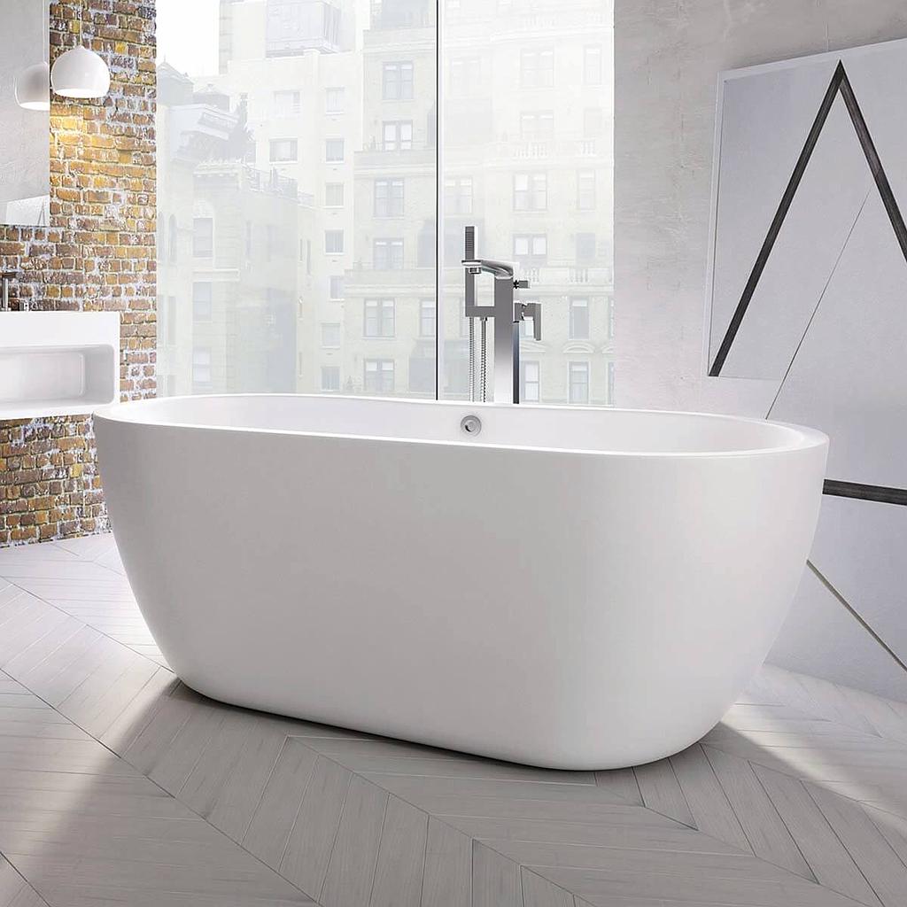 Onyx Bath In Acrylic White - 1655 x 745mm