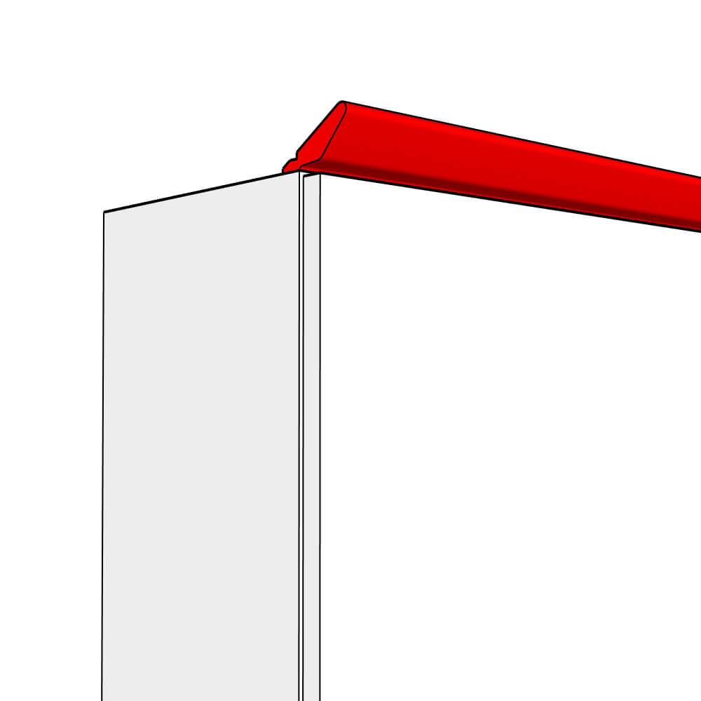 Tenby Smooth Matt Straight Cornice - Tangent - 3m