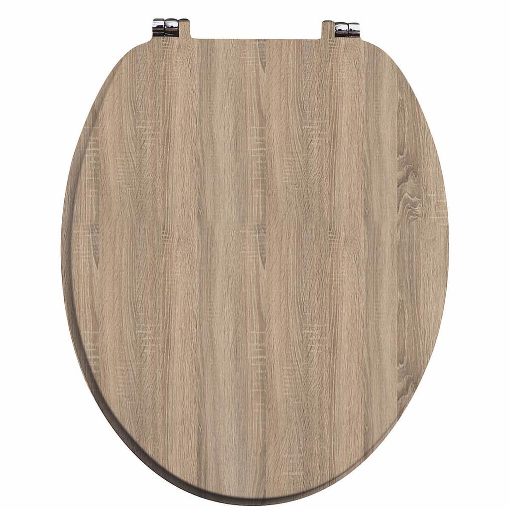 Vinyl Wrap MDF Seat Soft Close Top Fix Driftwood