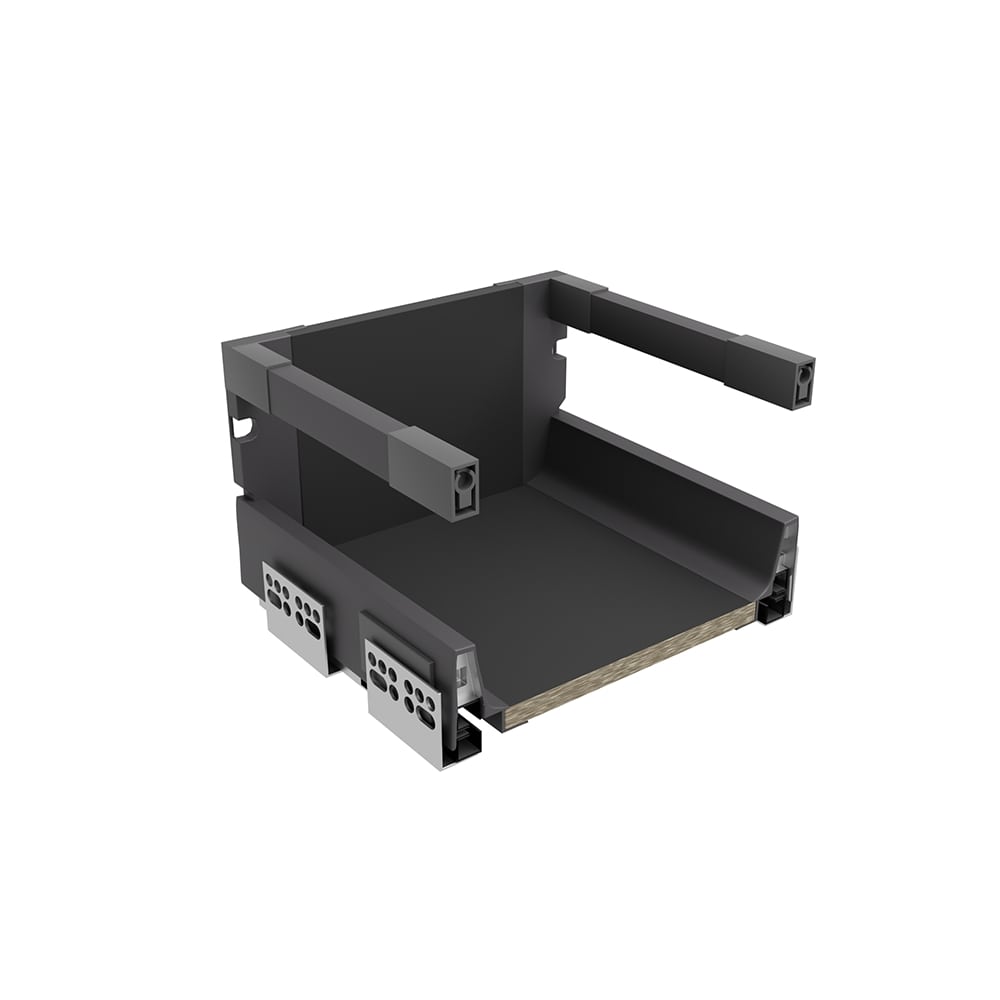 400mm Complete Soft Close Reduced Depth Pan Drawer - 204mm High