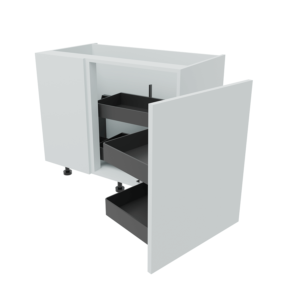 1000mm Highline Corner Base Unit - Planero Swing Out Corner - 600mm Door (Left Blank)