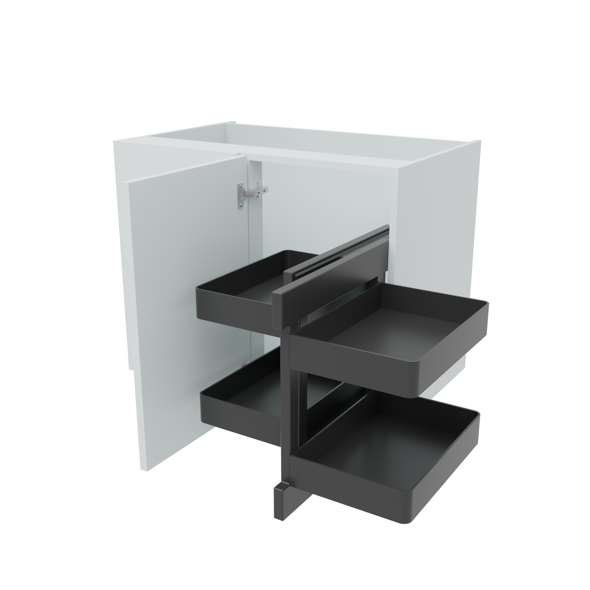 900mm Highline Corner Base Unit - Planero Blind Corner Optimiser - 450mm Door (Left Blank)