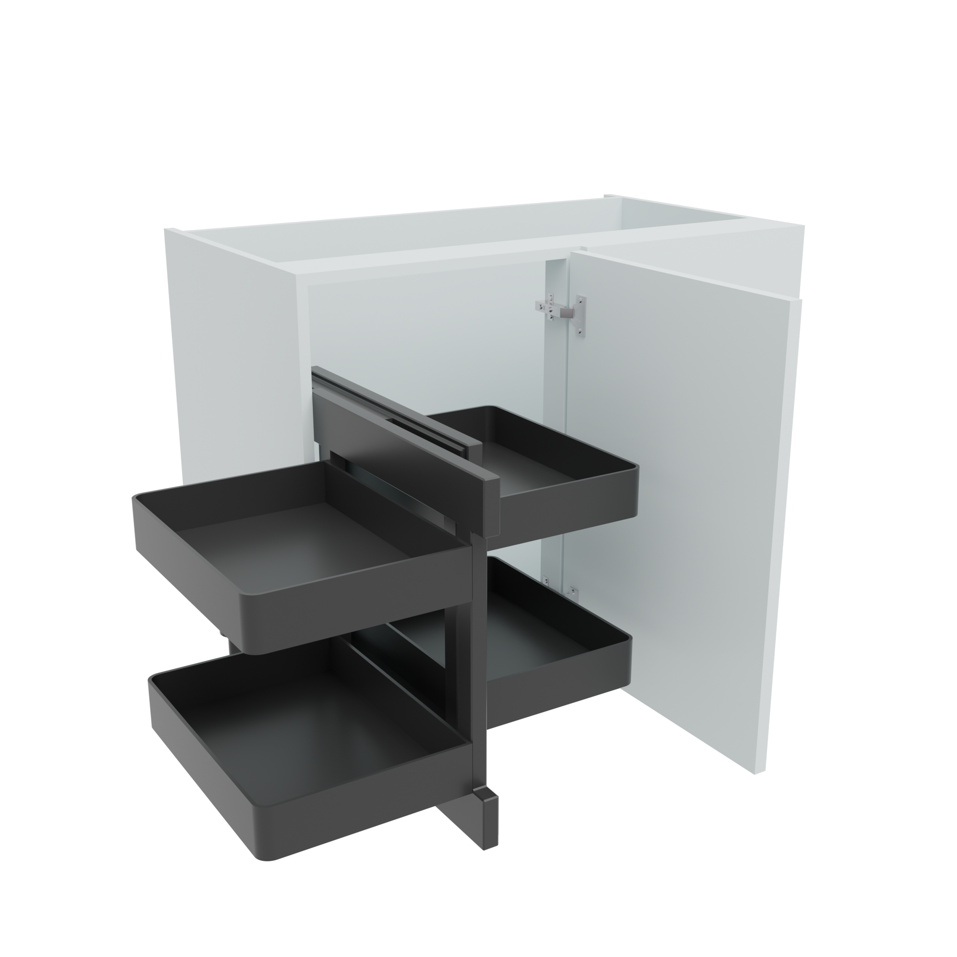 1000mm Highline Corner Base Unit - Planero Blind Corner Optimiser - 500mm Door (Right Blank)