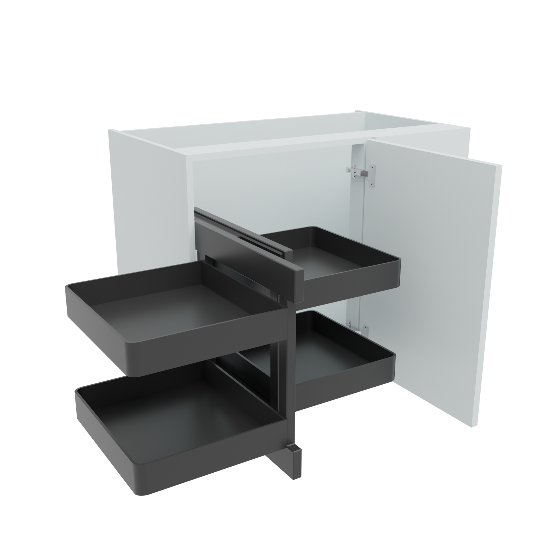 1000mm Highline Corner Base Unit - Planero Blind Corner Optimiser - 600mm Door (Right Blank)