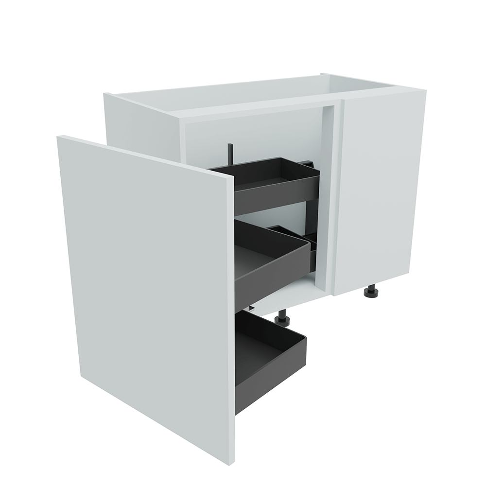 1000mm Highline Corner Base Unit - Planero Swing Out Corner - 600mm Door (Right Blank)