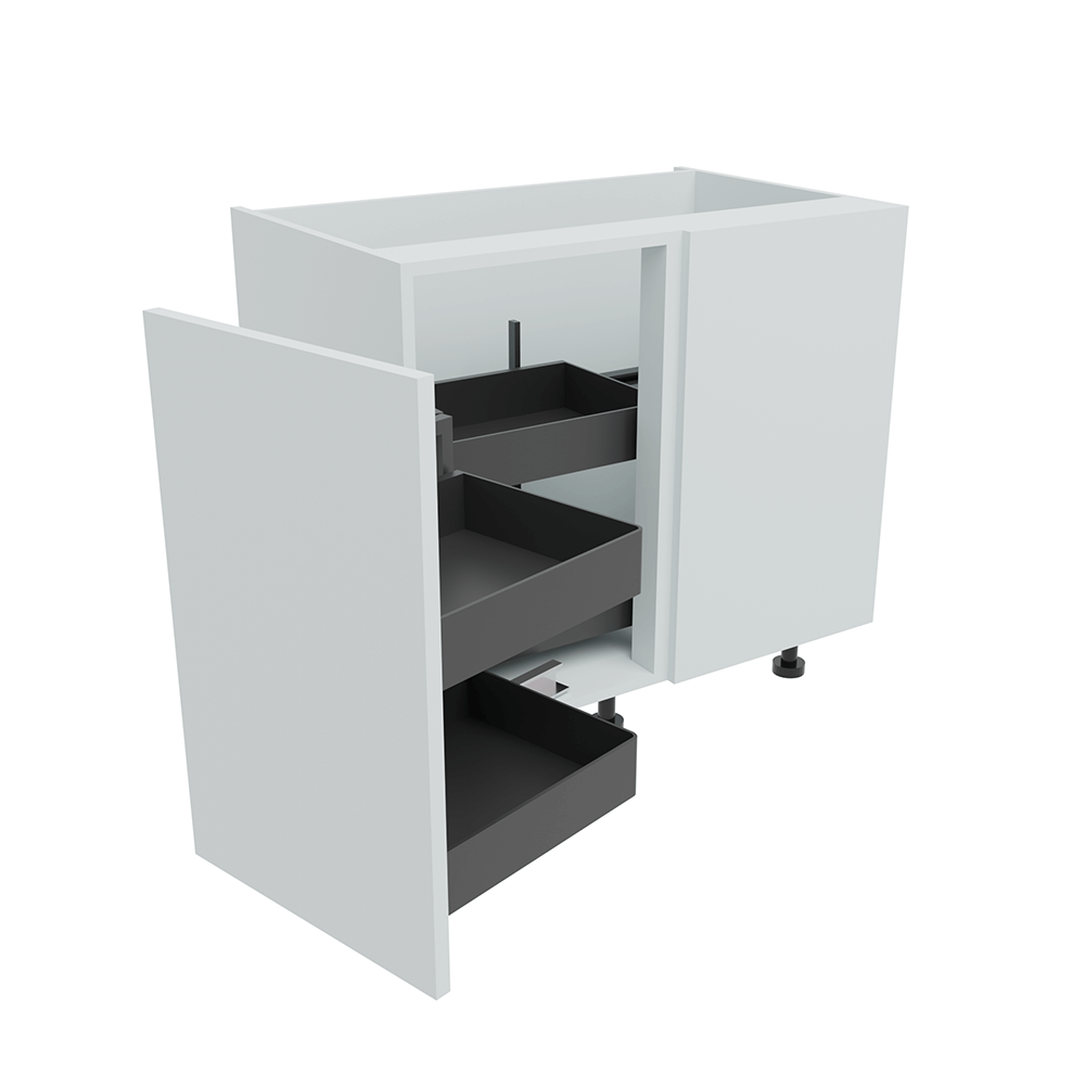 900mm Highline Corner Base Unit - Planero Swing Out Corner - 450mm Door (Right Blank)