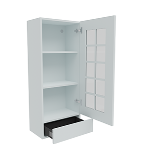 500mm 10 Panel Georgian Worktop Dresser Unit with 1 x Drawer Unit to suit 25-40mm Worktops (Medium)