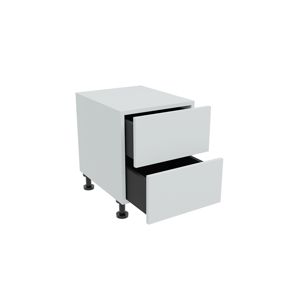 400mm 2 Drawer Bedside Cabinet