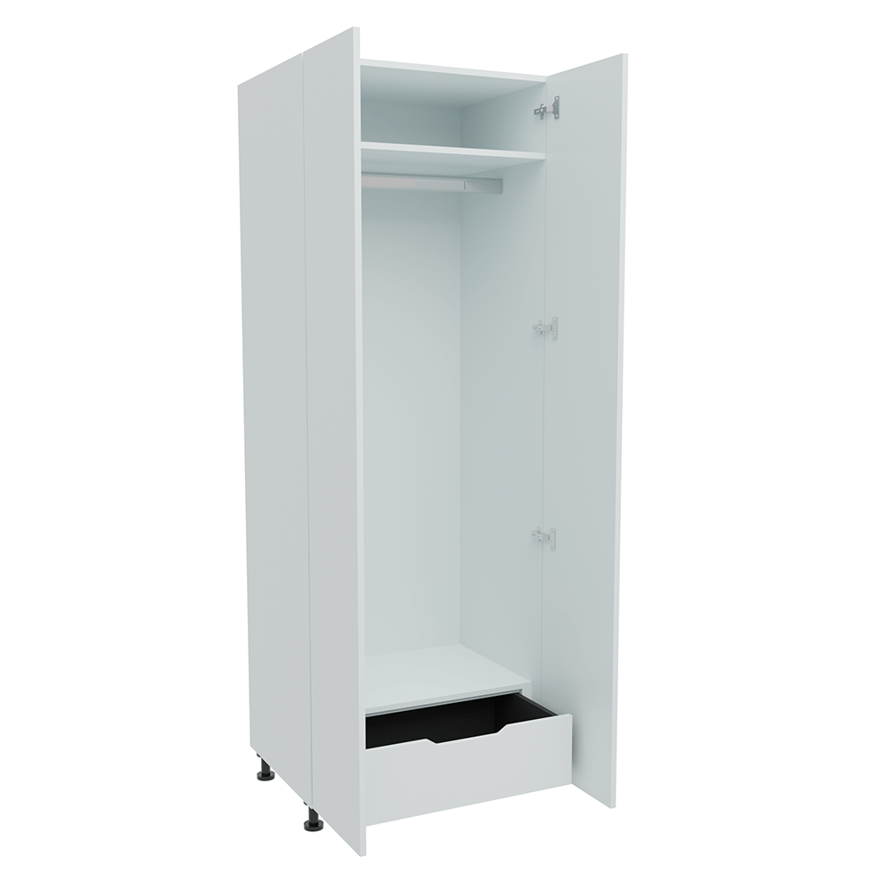 800mm Single Hanging Robe with 1 x Internal Drawer