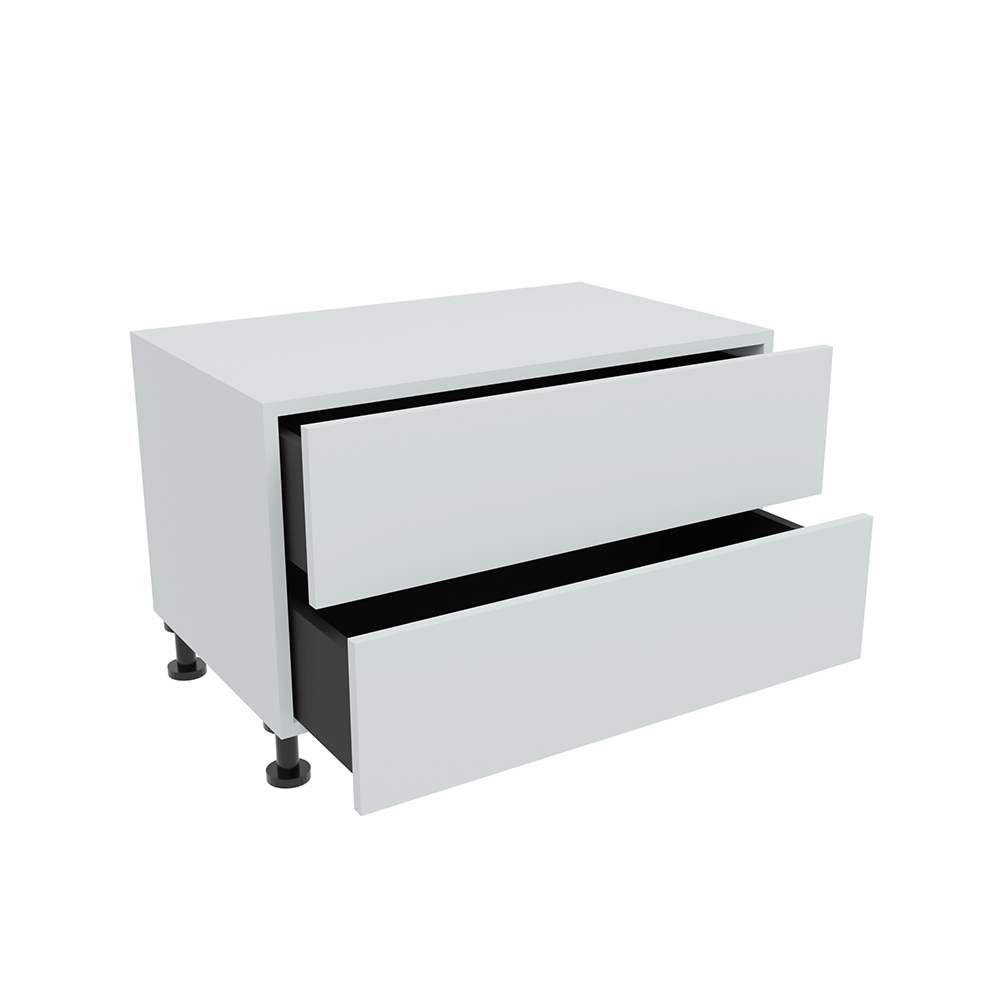 800mm 2 Drawer Bedside Cabinet